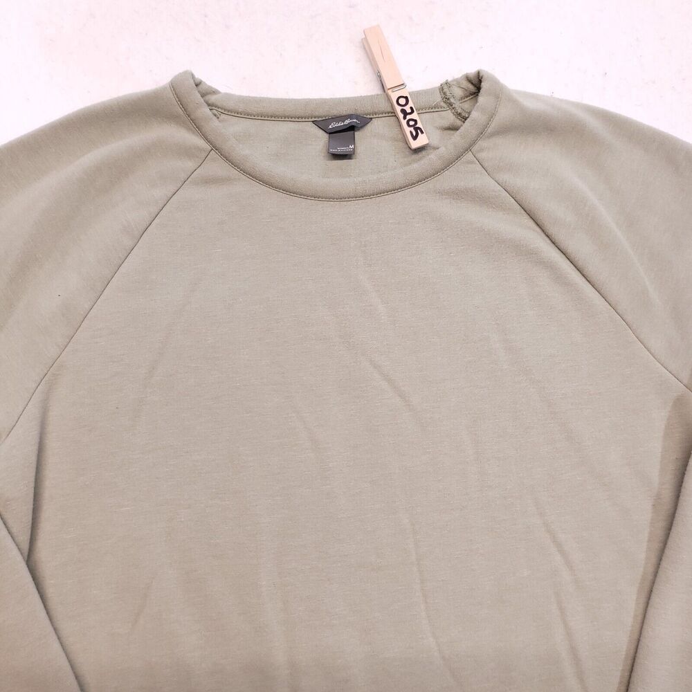 Eddie Bauer Casual Pullover Long Sleeve Sweatshirt Womens Size Medium M Gray